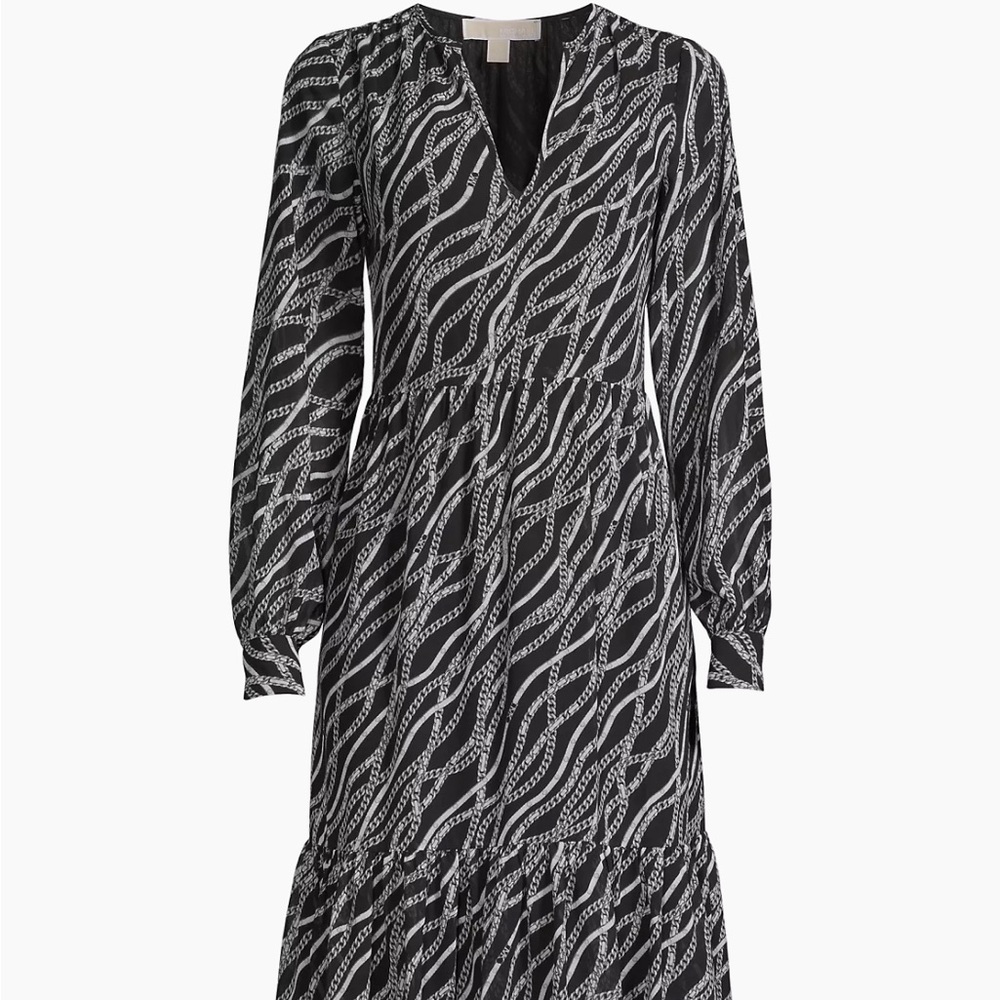 Michael Kors Chain Print Caftan Dress